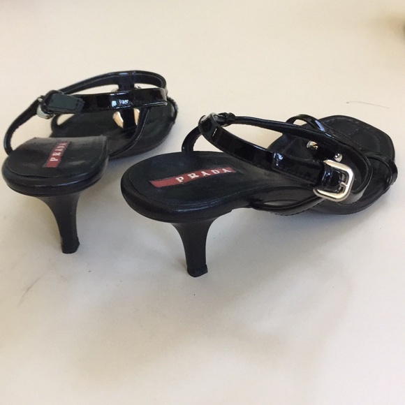 Prada Women's Strappy Sandal Heels sz 5.5 - Picture 6 of 16